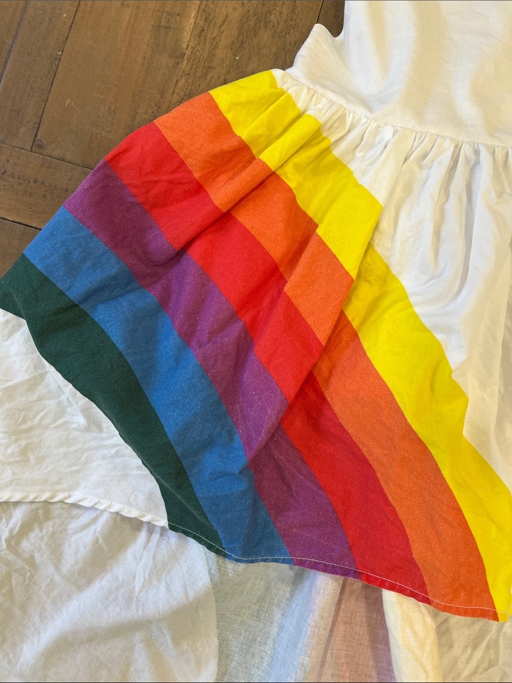 Pleiades high low hem rainbow maxi dress 2T - Picture 2 of 7